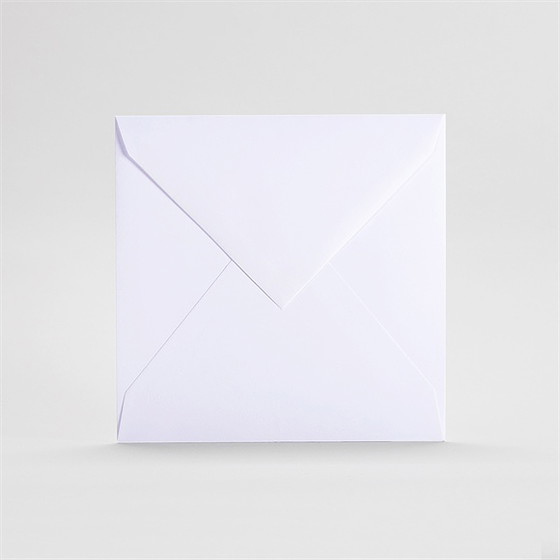 Enveloppe blanche carré