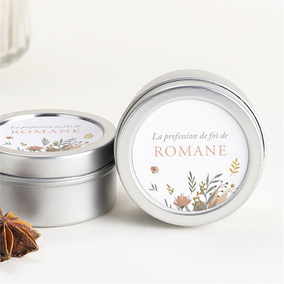 Bougie profession de foi Force Bougie argent réf.N3601563