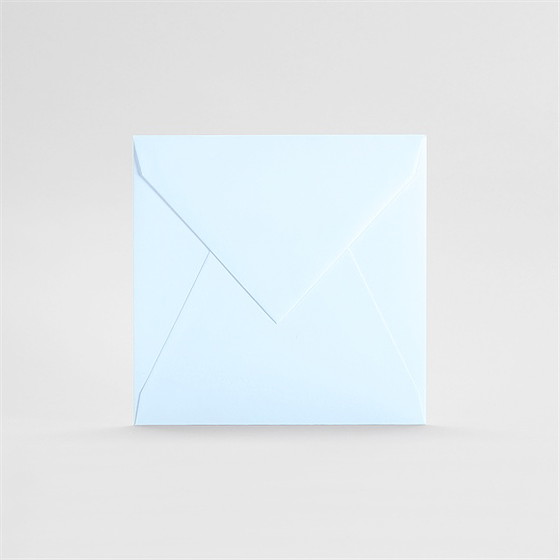 Enveloppe bleu ciel petit carré