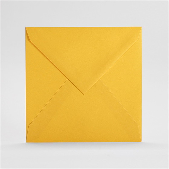 Enveloppe jaune grand carré