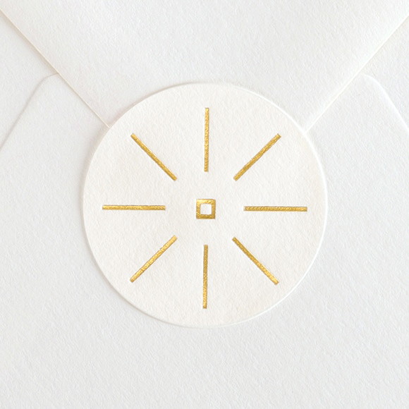 Timbre de scellage Rond Art déco réf.TScelArtDeco