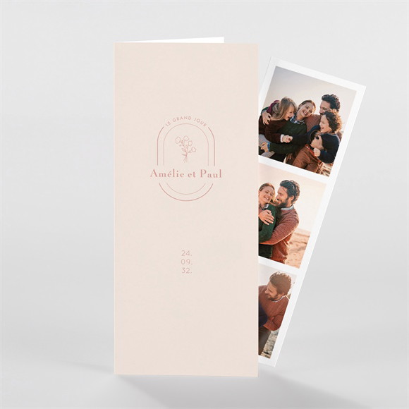 Faire-part mariage Tendre Capsule réf.N981176