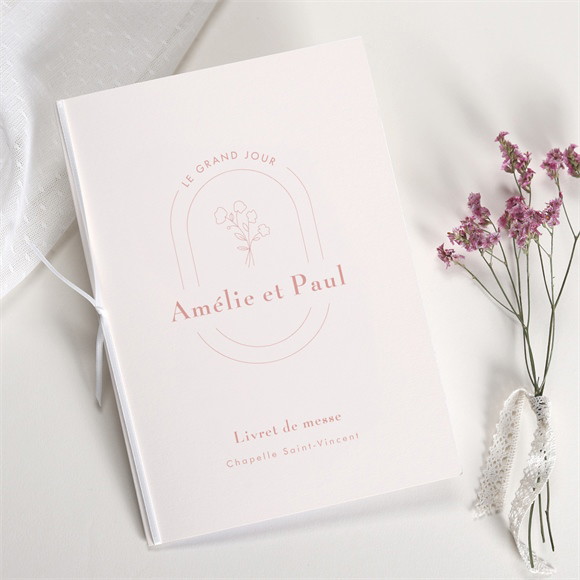 Livret de messe mariage Tendre Capsule réf.N491402