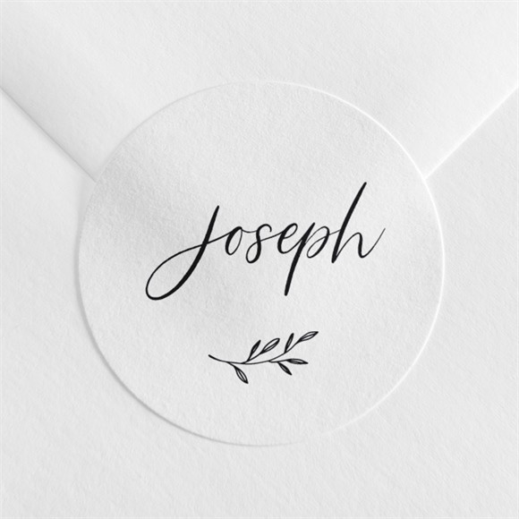 Stickers décès Noir et blanc réf.N3601574