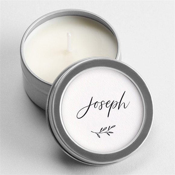 Bougie souvenir Noir et blanc réf.N3601575