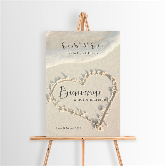 Panneau bienvenue Dans le Sable réf.N260125