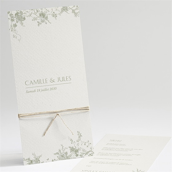 Menu mariage arbre de vie