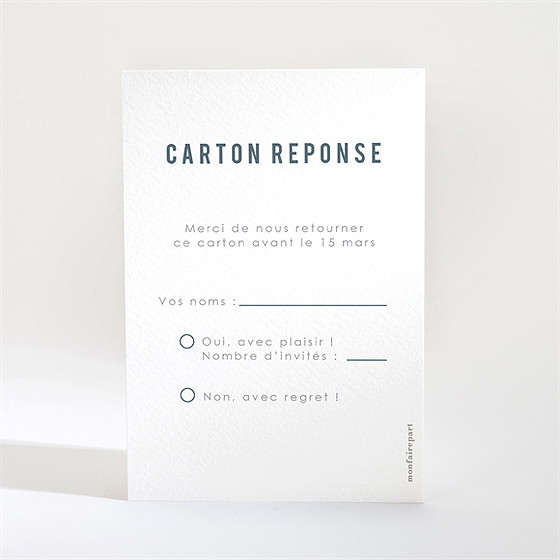 Carton réponse mariage integral