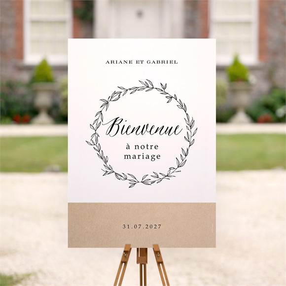 Panneau bienvenue Douce harmonie réf.N260138