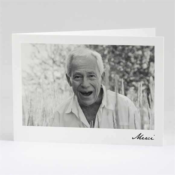 Remerciement décès Citation Eternelle plié réf.N42148