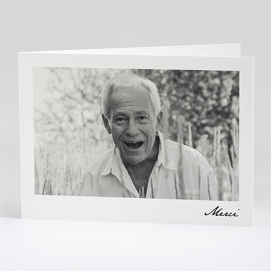 Remerciement décès citation eternelle plié