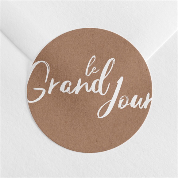 Sticker mariage Pur Kraft réf.N3601578