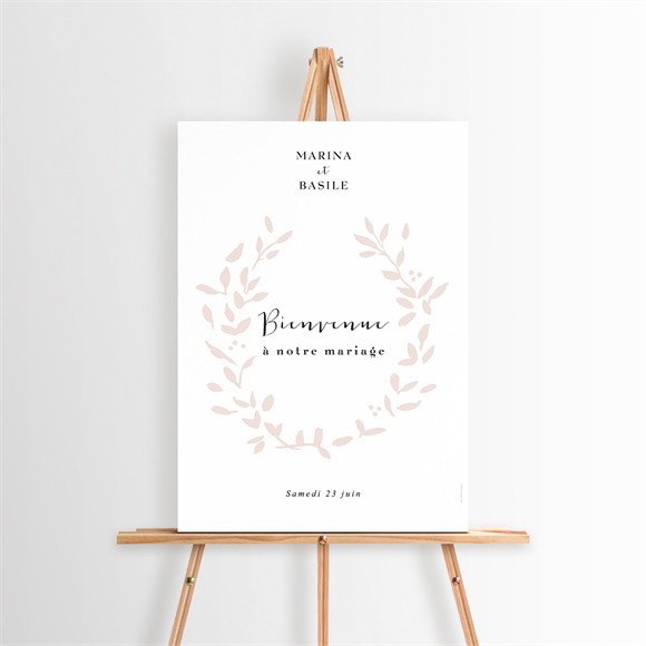 Panneau bienvenue Médaillon réf.N260140