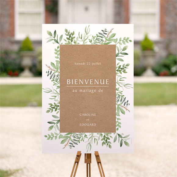 Panneau bienvenue Feuillage d'été réf.N260145