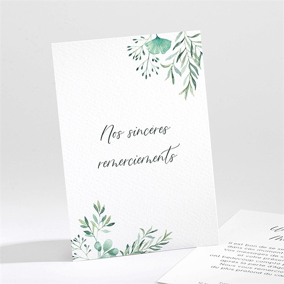 Remerciement décès destinée portrait