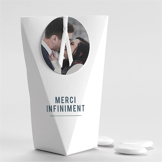 Boîte de dragées mariage integral étui