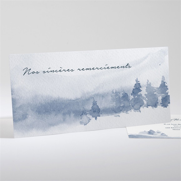 Remerciement décès A Jamais paysage réf.N131136