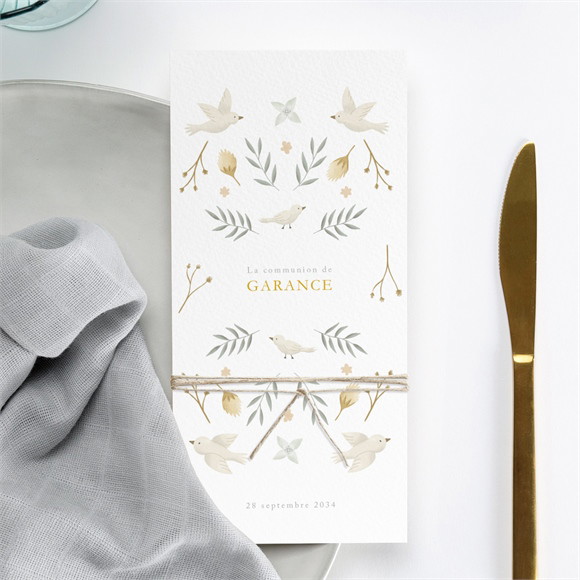 Menu communion En Vérité réf.N221273