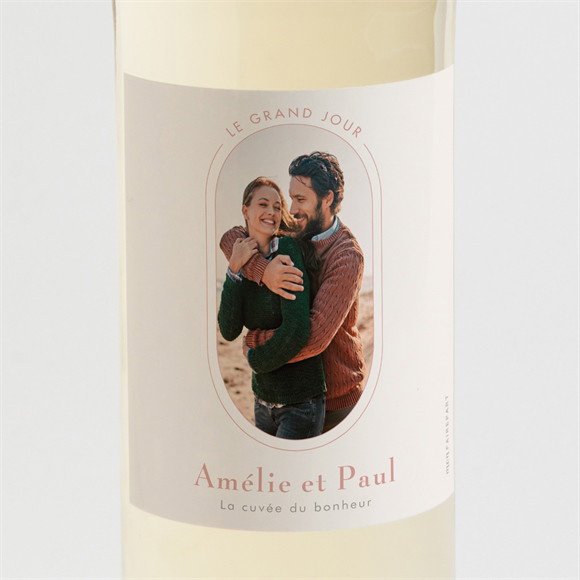 Etiquette de bouteille mariage Tendre Capsule réf.N3001951