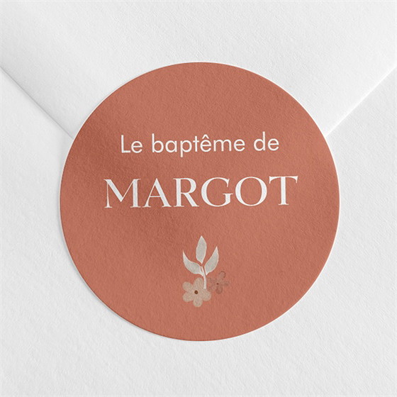 Sticker baptême florilège