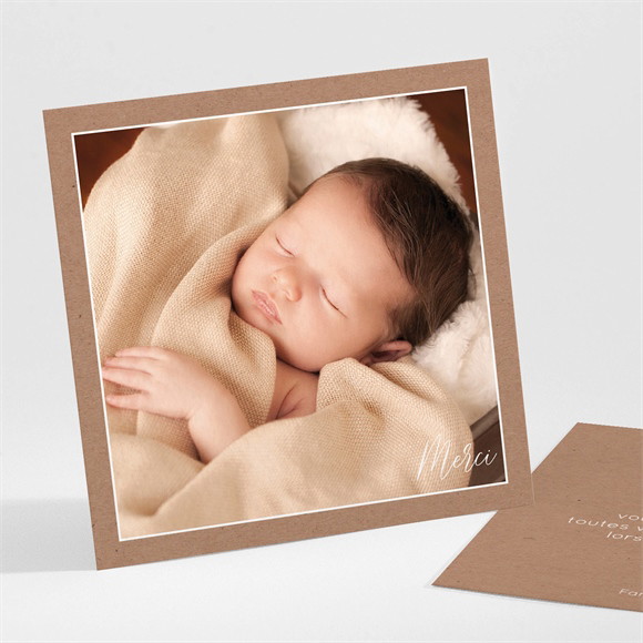 Remerciement naissance Paisible réf.N301461