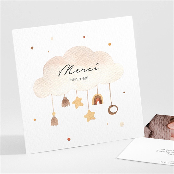 Remerciement naissance Mon nuage réf.N301463