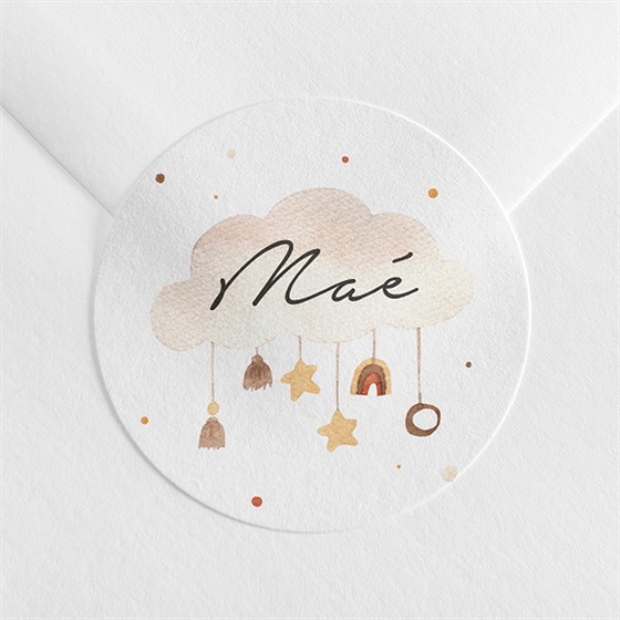 Sticker naissance mon nuage