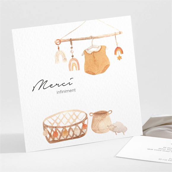 Remerciement naissance Mes petits Arc-en-ciel réf.N301465