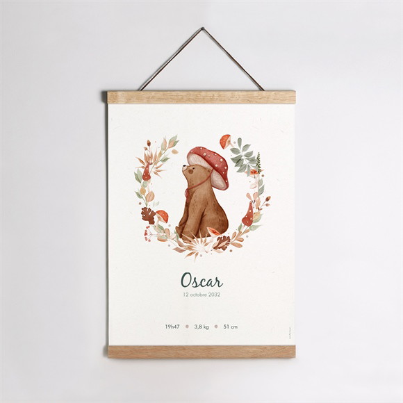 Affiche naissance Forêt réf.N260163