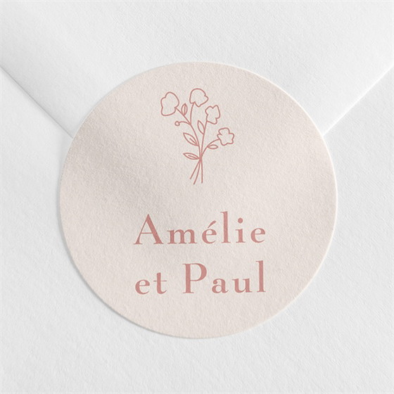 Sticker mariage tendre capsule