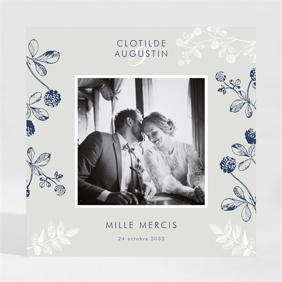 Remerciement mariage Esperluette magnet réf.N35010