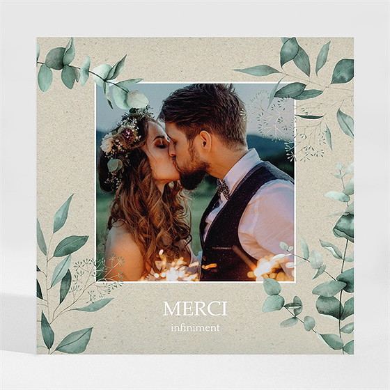 Remerciement mariage intimité magnet