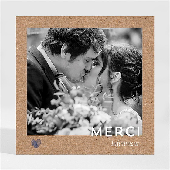 Remerciement mariage uniques empreintes magnet