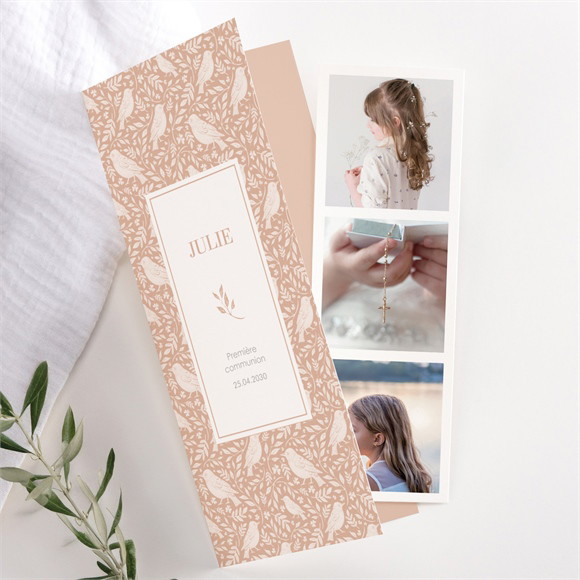 Faire-part communion Beaux Symboles réf.N981184