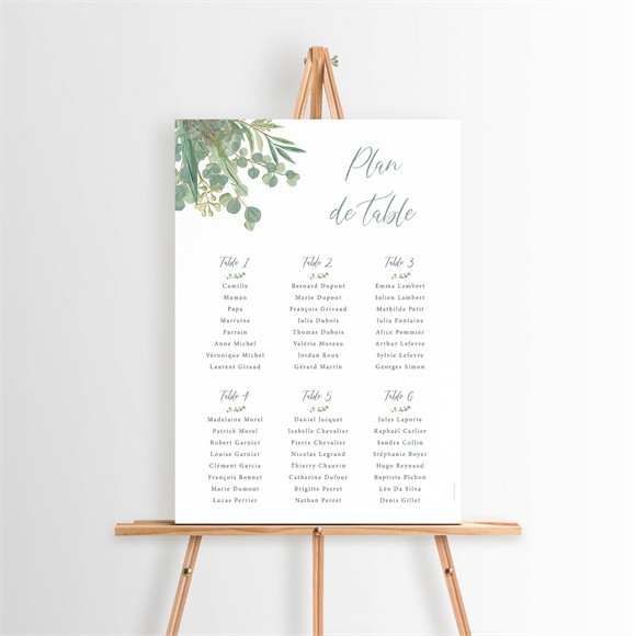 Plan de table baptême Grâce réf.N260197