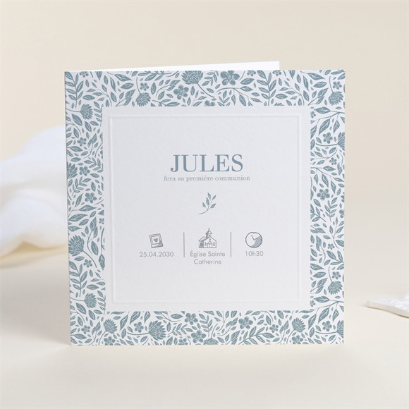 Faire-part communion Transcendance gaufrage réf.N451458