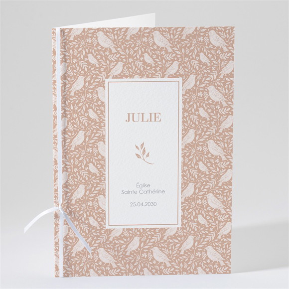 Livret de messe baptême Mes Petits Oiseaux réf.N491411