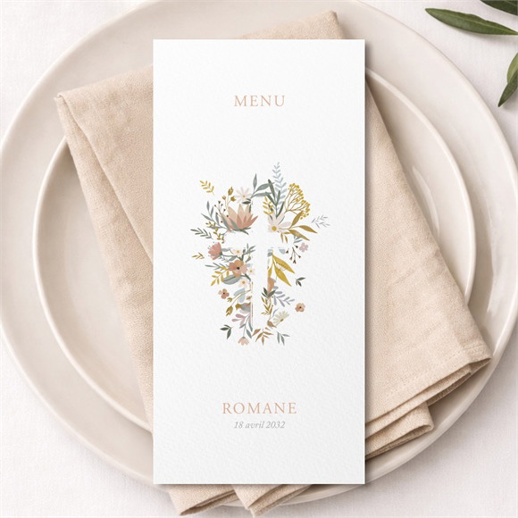 Menu communion Foi Fervente réf.N221278