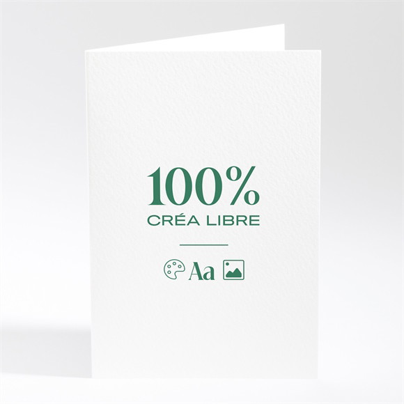 Carte de voeux Vierge 100% crea plié portrait réf.N401891