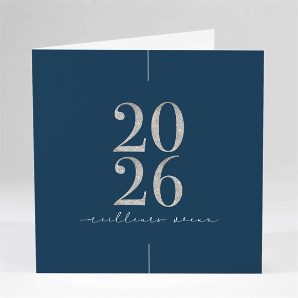 Carte de voeux Couleur argent réf.N451471