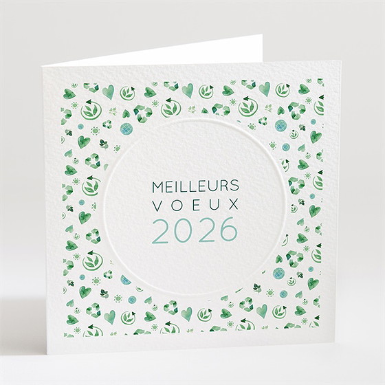 Carte de voeux croissance verte
