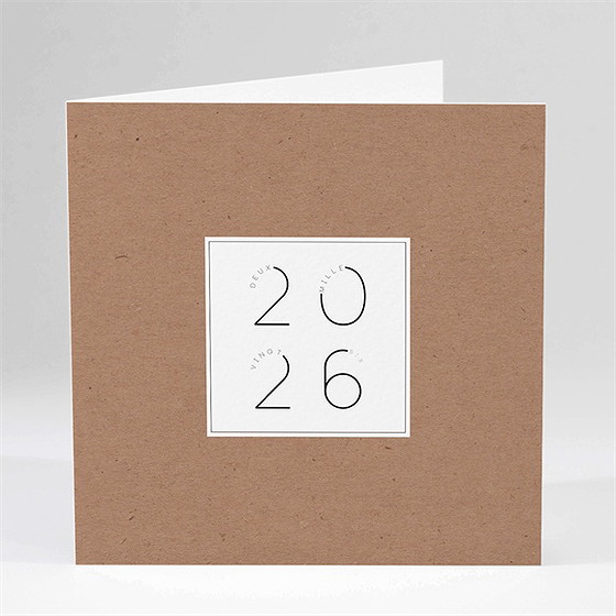 Carte de voeux design chiffres