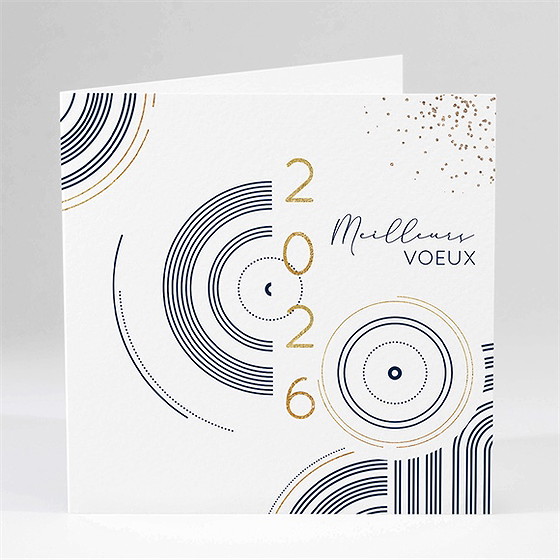 Carte de voeux design graphique
