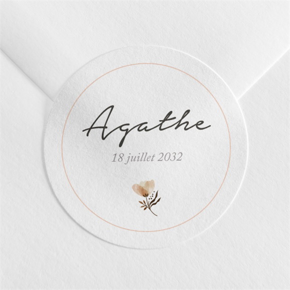 Sticker naissance Automne en fleurs réf.N3601735