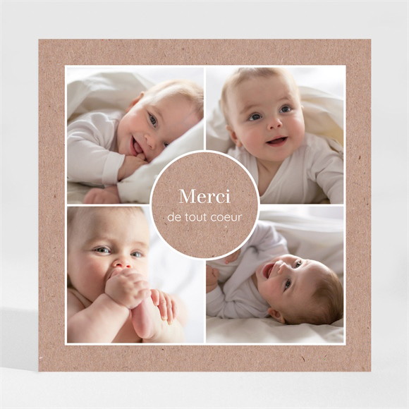 Remerciement naissance Jumeaux et Jumelles réf.N3001964