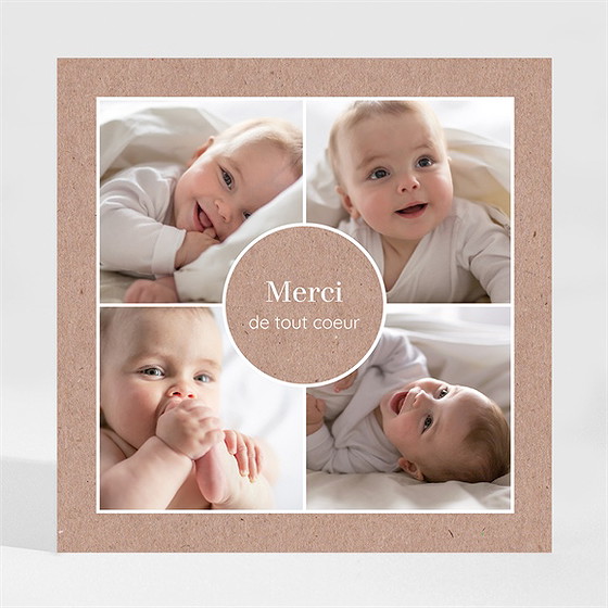 Remerciement naissance jumeaux et jumelles