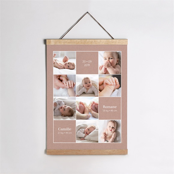 Affiche naissance Jumeaux et Jumelles réf.N260200