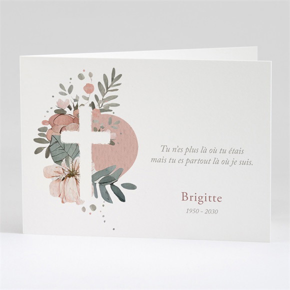 Remerciement décès Douce Clarté paysage réf.N42150