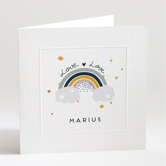 Faire-part naissance Arc-en-ciel réf.N451490