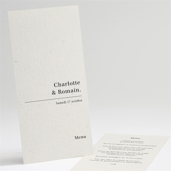 Menu mariage Absolument réf.N221280